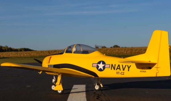 EFL013550 T-28 TROJAN 2,0m Carbon-Z Gelb BNF